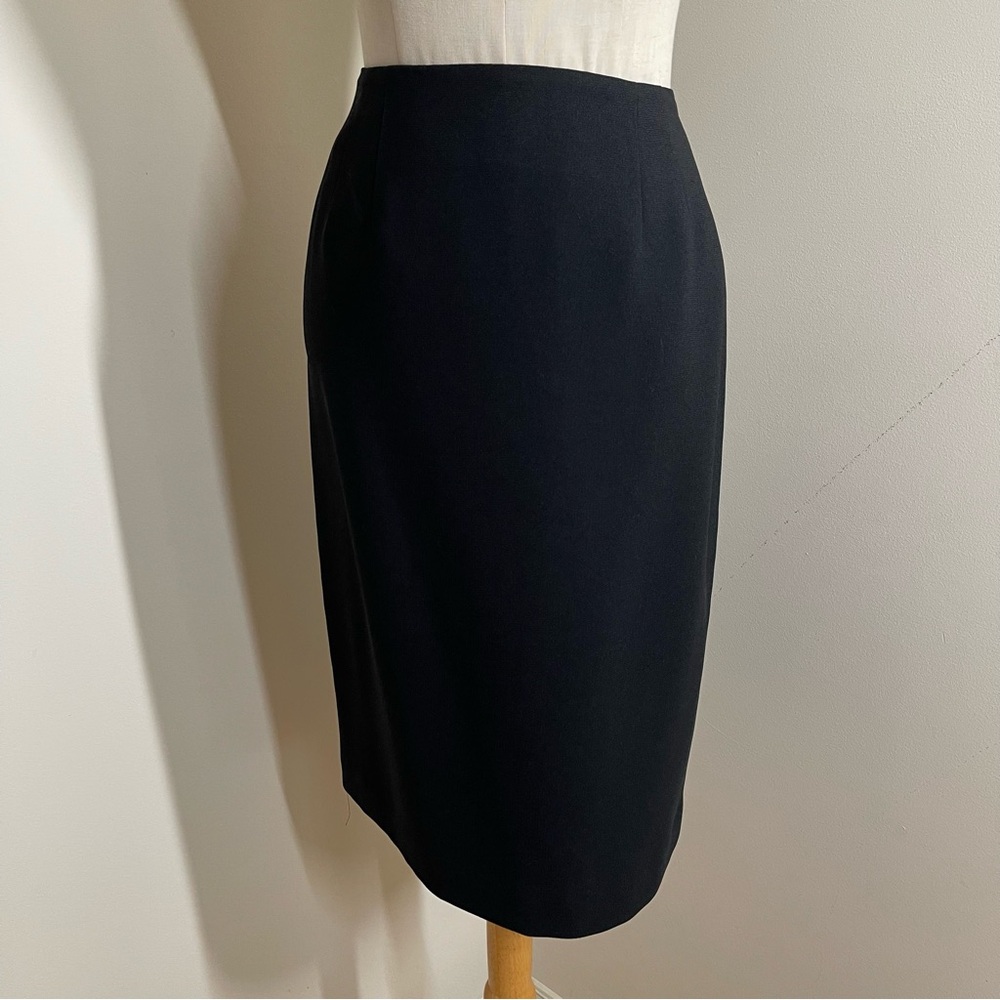 Linda Allard Ellen Tracy Women’s Slimming Black - SZ 8 - Pencil Skirt Vented go